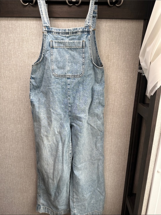 aerie Pants - aerie Light Blue Denim Overalls Jumpsuit